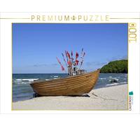 CALVENDO Puzzle Fishing boat on the beach in Binz | 1000 pieces, finished size 2