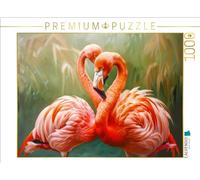 CALVENDO Puzzle Flamants Roses | 1000 pièces Taille de la Pose 64 x 48 cm Puzzle Photo pour des Heures heureuses