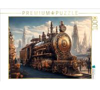 CALVENDO Puzzle Flocon à Vapeur dans la Gare | 1000 pièces de Taille de la Ponte 64 x 48 cm Puzzle Photo pour des Heures heureuses