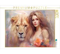 CALVENDO Puzzle Flower elf and lion | 1000 pieces, finished size 25.2 × 18.9 in