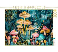 CALVENDO Puzzle Flowering mushroom meadows with spider | 1000 pieces, finished s