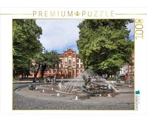 CALVENDO Puzzle Fontaine de la Joie de Vivre Devant l'université de Rostock 1000 Pieces 64 x 48 cm from Thomas Becker