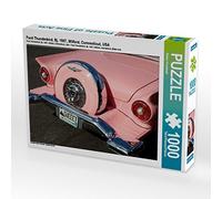 CALVENDO Puzzle Ford Thunderbird, année de Construction 1957, Milford, Connecticut, USA 1000 pièces, Taille de la Carte 64 x 48 cm, Photo Puzzle Image de GRO