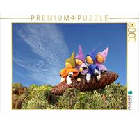 CALVENDO Puzzle Quatre Petits lutins sur Un cône d'épinette 1000 Pieces 64 x 48 cm from Christine Schmutzler-Schaub