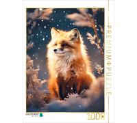 CALVENDO Puzzle Fox in the snow | 1000 pieces, finished size 25.2 × 18.9 in (64