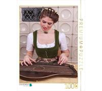 CALVENDO Puzzle Frau mit Zither 1000 Teile Puzzle Hoch 1000 Pieces 48 x 64 cm from STphotography