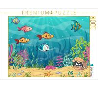 CALVENDO Puzzle Drôle de Poisson dans Un Paysage sous-Marin 1000 Pieces 64 x 48 cm from Gabi Wolf