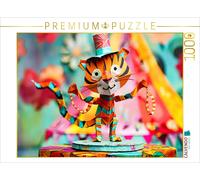 Puzzle · Drôle de Tigre en Papier Origami dans Un Cirque | Drôle de tigre en papier origami dans un cirque · 1000 pièces · Format assemblé 64 × 48 cm · CALVENDO Puzzle