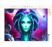 CALVENDO Puzzle Galactic encounter in space | 1000 pieces, finished size 25.2 ×
