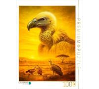 CALVENDO Puzzle Gardien des Airs - Vautour d'oie avec Vision Large - 1000 pièces - Taille de la Pose : 48 x 64 cm - Puzzle Photo pour des Heures heureuses