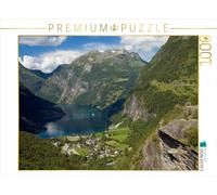 CALVENDO Puzzle Geiranger-Fjord 1000 Teile Puzzle quer 1000 Pieces 64 x 48 cm from Frauke Scholz