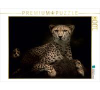 CALVENDO Puzzle Gepard 1000 Teile Puzzle quer | 1000 pieces, finished size 25.2