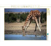 CALVENDO Puzzle Girafes - dans Le lit de la rivière 1000 Pieces 64 x 48 cm from Michael Herzog
