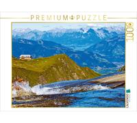 CALVENDO Puzzle Gletscherbach mit der Krefelderhütte 1000 Teile Puzzle quer | 10