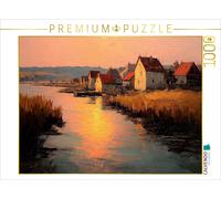 CALVENDO Puzzle Golden silence on the shore | 1000 pieces, finished size 25.2 ×