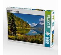 CALVENDO Puzzle Goldener Herbst am Eibsee 1000 Teile Puzzle quer 1000 Pieces 64 x 48 cm from Dieter Wilczek