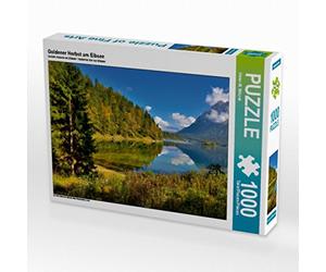 CALVENDO Puzzle Goldener Herbst am Eibsee 1000 Teile Puzzle quer 1000 Pieces 64 x 48 cm from Dieter Wilczek