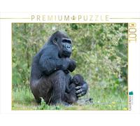 CALVENDO Puzzle Gorilla mit Baby 1000 Teile Puzzle quer 1000 Pieces 64 x 48 cm from Ingo Gerlach