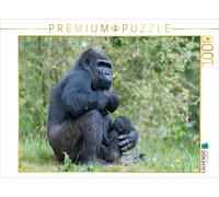 CALVENDO Puzzle Gorilla with baby | 1000 pieces, finished size 25.2 × 18.9 in (6
