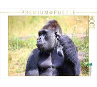 CALVENDO Puzzle Gorille de Plaine Occidental - Silverback Jambo (3) 1000 Pieces 64 x 48 cm from Michael Herzog