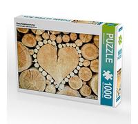 CALVENDO Puzzle Grain de Bois de cœur 1000 Pieces 64 x 48 cm from Gerd Matschek