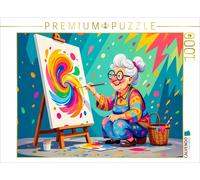 CALVENDO Puzzle Grandma paints impressionist masterpieces | 1000 pieces, finishe