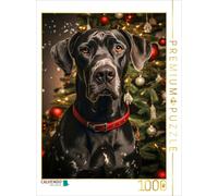CALVENDO Puzzle Great Dane, it's christmas time | 1000 pieces, finished size 25.