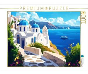 CALVENDO Puzzle Grèce | 1000 pièces Taille de la Ponte 64 x 48 cm Puzzle Photo pour des Heures heureuses