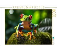 CALVENDO Puzzle Grenouille Gardon | 1000 pièces Taille de la Pose 64 x 48 cm Puzzle Photo pour des Heures heureuses