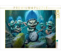 CALVENDO Puzzle Group of trolls with blue hair | 1000 pieces, finished size 25.2