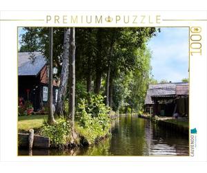 CALVENDO Puzzle Häuser an einem Fließ im Spreewald 1000 Teile Puzzle quer 1000 Pieces 64 x 48 cm from Veronika Rix