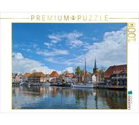 CALVENDO Puzzle Hafen Neustadt in Schleswig Holstein mit Spiegelung der Gebäude