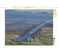 CALVENDO Puzzle Hafen Spiekeroog 1000 Teile Puzzle quer | 1000 Teile Lege-Größe