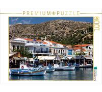 CALVENDO Puzzle Hafen von Pythagório 1000 Teile Puzzle quer | 1000 Teile Lege-Gr