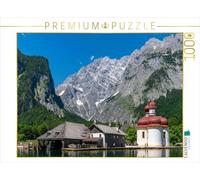 CALVENDO Puzzle Halbinsel Hirschau mit St. Bartholomä 1000 Teile Puzzle quer 1000 Pieces 64 x 48 cm from Dieter Wilczek