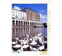 Puzzle CALVENDO Hamburgs Alsterschwäne | 1000 pièces, format assemblé 64 × 48 cm