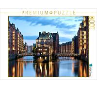 CALVENDO Puzzle Hamburg's Speicherstadt | 1000 pieces, finished size 25.2 × 18.9