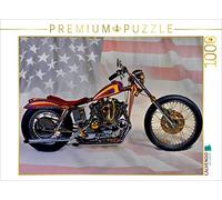 CALVENDO Puzzle Harley Classic Chopper 1000 Pieces 64 x 48 cm from Ingo Laue