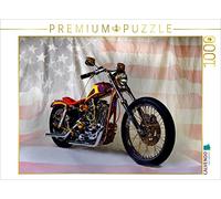 CALVENDO Puzzle Harley Classic Chopper 1000 Pieces 64 x 48 cm from Ingo Laue