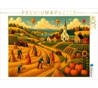 CALVENDO Puzzle Harvest time in the sunlight | 1000 pieces, finished size 25.2 ×