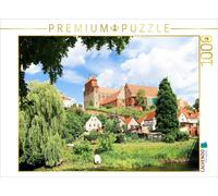 CALVENDO Puzzle Havelberg, Vue sur la Havel à la cathédrale Saint-Marie, 1000 pièces, Taille de la Ponte, 64 x 48 cm, Puzzle Photo pour des Heures heureuses