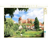 CALVENDO Puzzle Havelberg, Vue sur la Havel à la cathédrale Saint-Marie, 1000 pièces, Taille de la Ponte, 64 x 48 cm, Puzzle Photo pour des Heures heureuses
