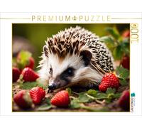 CALVENDO Puzzle Hedgehogs in the strawberry field | 1000 pieces, finished size 2