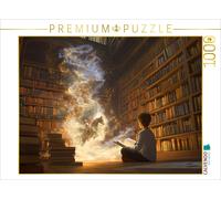 CALVENDO Puzzle Helden der Kindheit - Junge liest ein Buch | 1000 Teile Lege-Grö