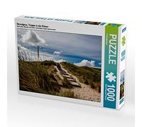 CALVENDO Puzzle Herbe de Plage, escalier dans Les Dunes 1000 pièces, Taille de la Ponte, 64 x 48 cm, Photo Puzzle Image par A. Dreegmeyer