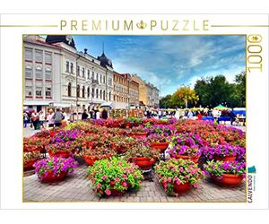 CALVENDO Puzzle Herbstliche Blumenpracht im Zentrum Von Pskow/Pleskau 1000 Teile Puzzle quer 1000 Pieces 64 x 48 cm from Henning Von Loewis of Menar