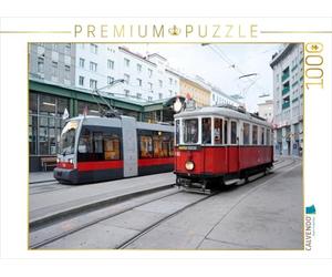 CALVENDO Puzzle Historique et Moderne - avec Le Tramway à Travers Vienne 1000 Pieces 64 x 48 cm from Wolfgang Gerstner