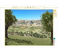 Puzzle · Terre Sainte - Jéru m Vue du Mont Gethsémani vers 1900 | 1000 pièces · Format assemblé 64 × 48 cm · CALVENDO Puzzle