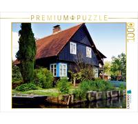 CALVENDO Puzzle Holzhaus am Wasser 1000 Teile Puzzle quer | 1000 Teile Lege-Größ