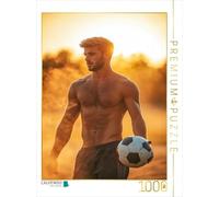 CALVENDO Puzzle Homme Semi-Nu en Tant Que Joueur de Football en Plein Soleil | 1000 pièces Taille de la Ponte 48 x 64 cm Puzzle Photo pour des Heures heureuses